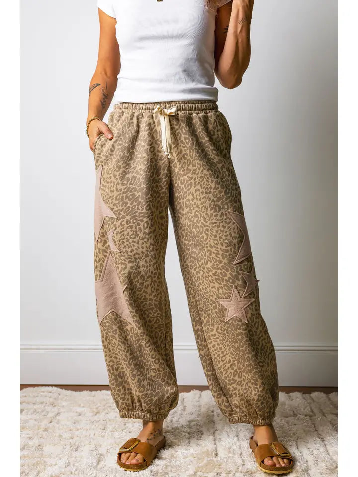 Leopard Joggers