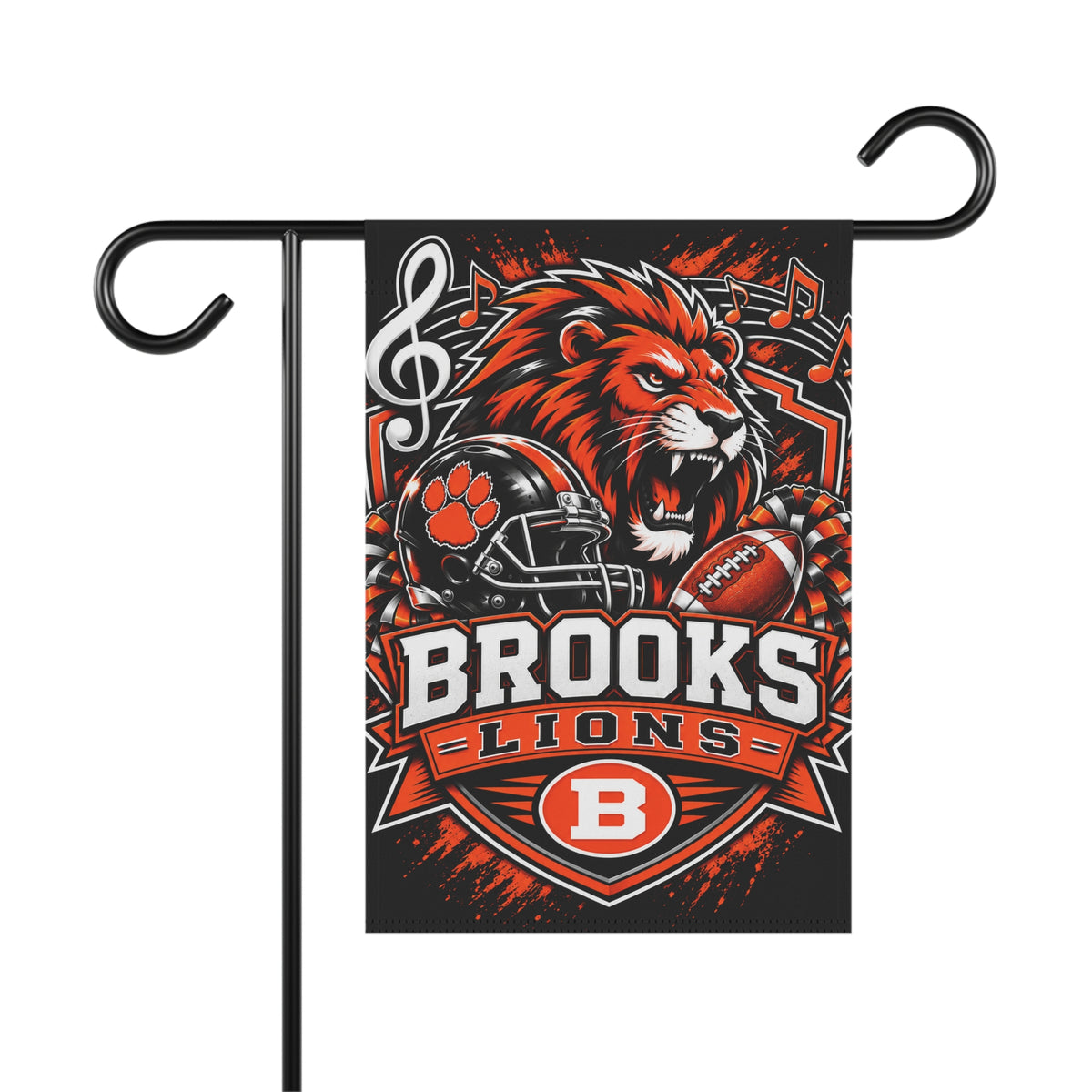 Brooks Lions Yard Flag