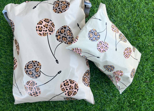 6x9 Cheetah Cherry poly Mailers