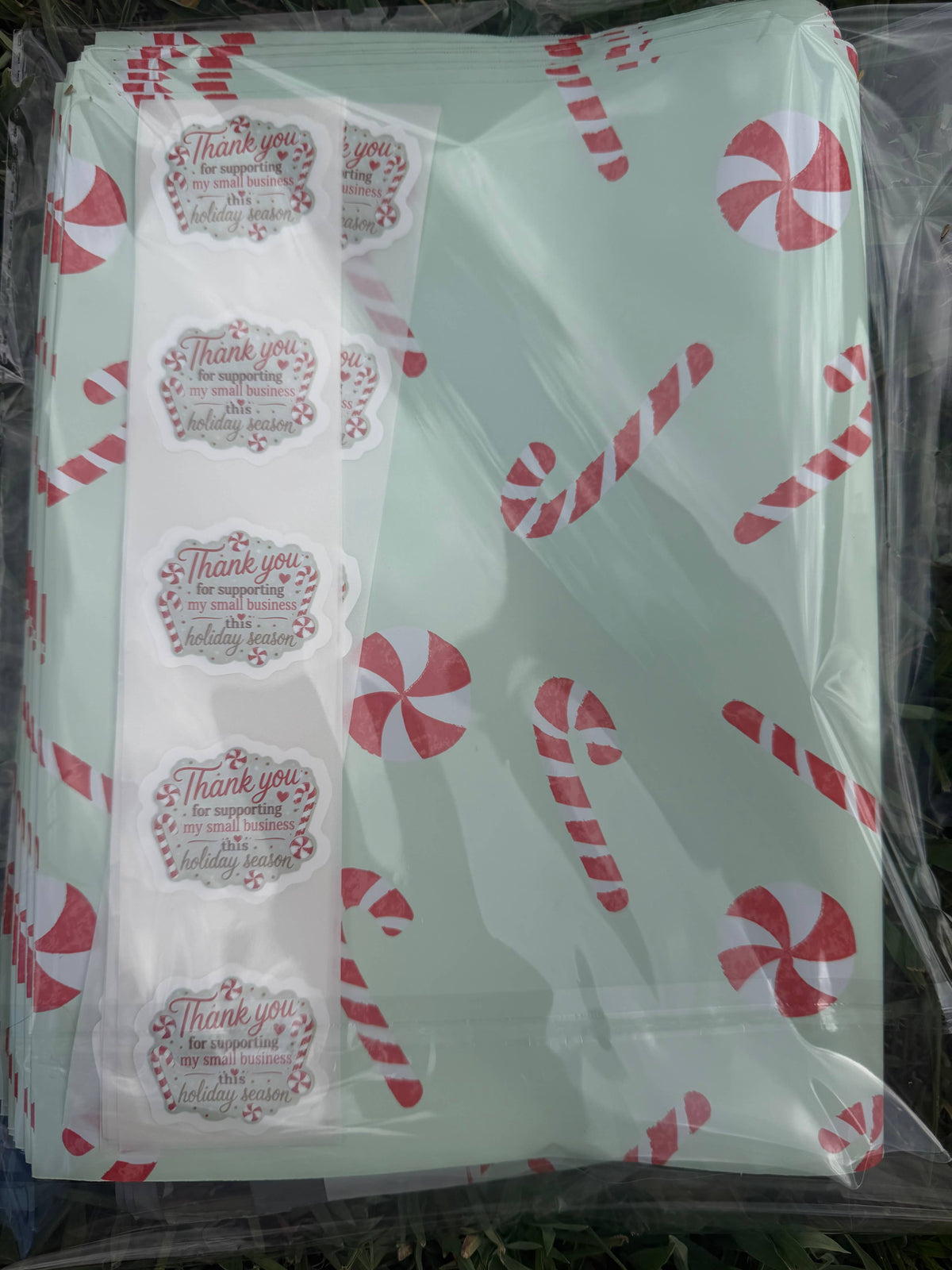 Candy cane shipping set