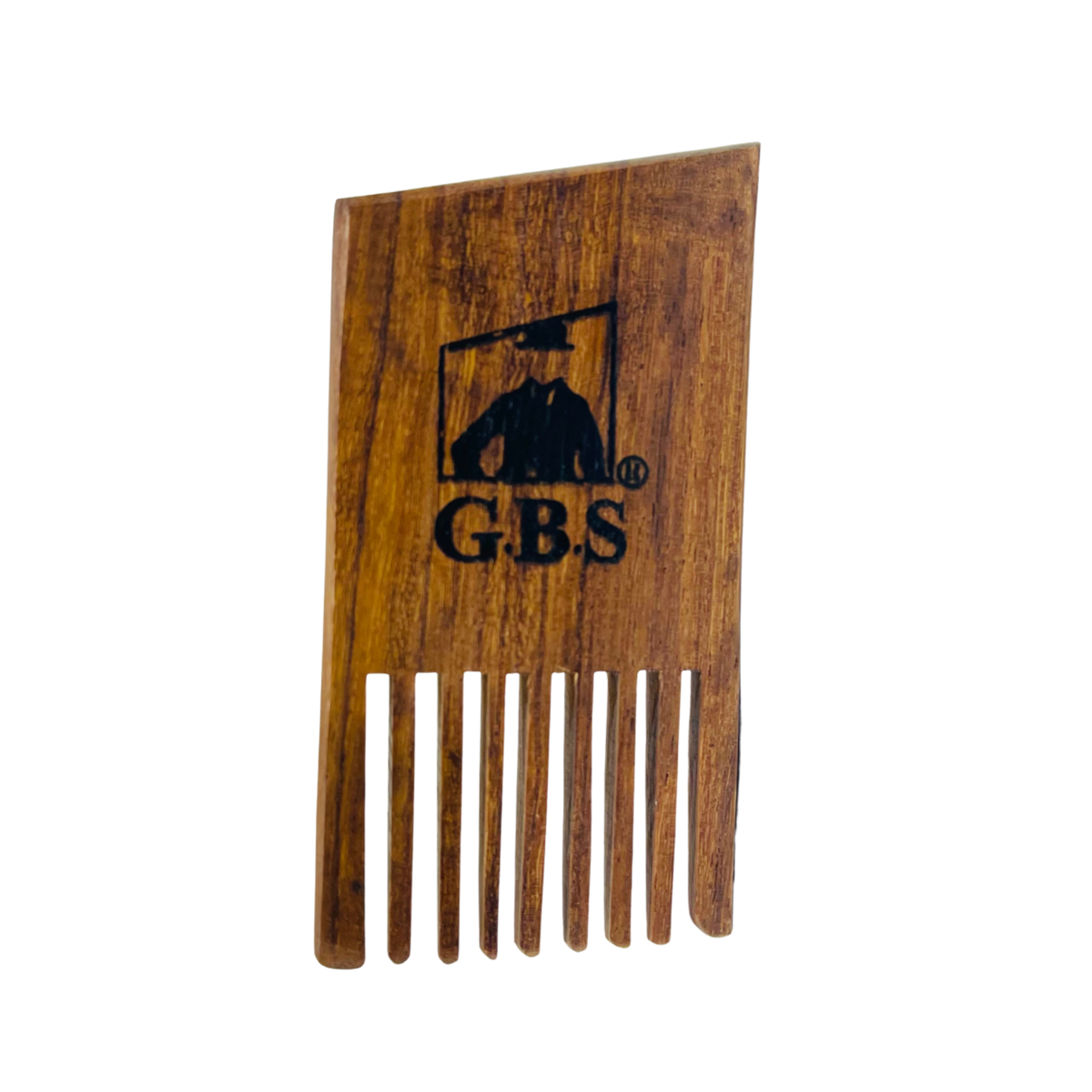 GBS Pocket Wood Beard Pick Comb