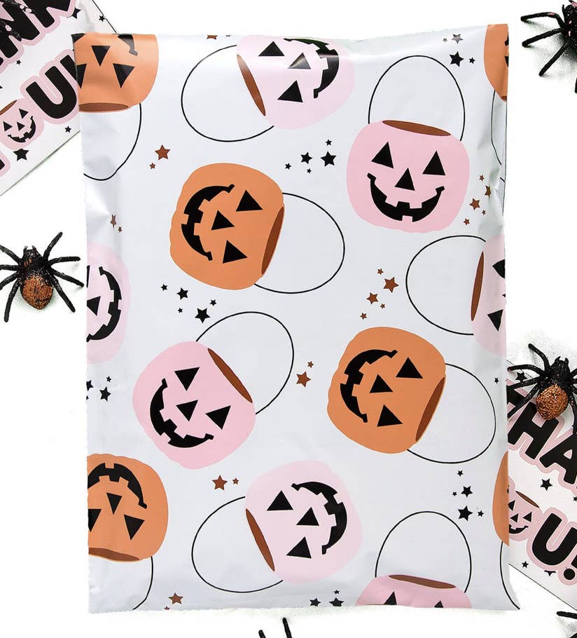 Pumpkin Bucket 6x9 poly mailers