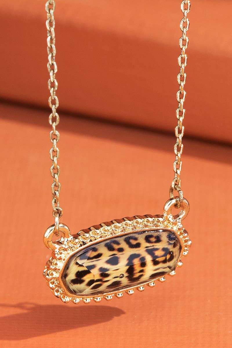 Resin Charm Necklace/ One Size