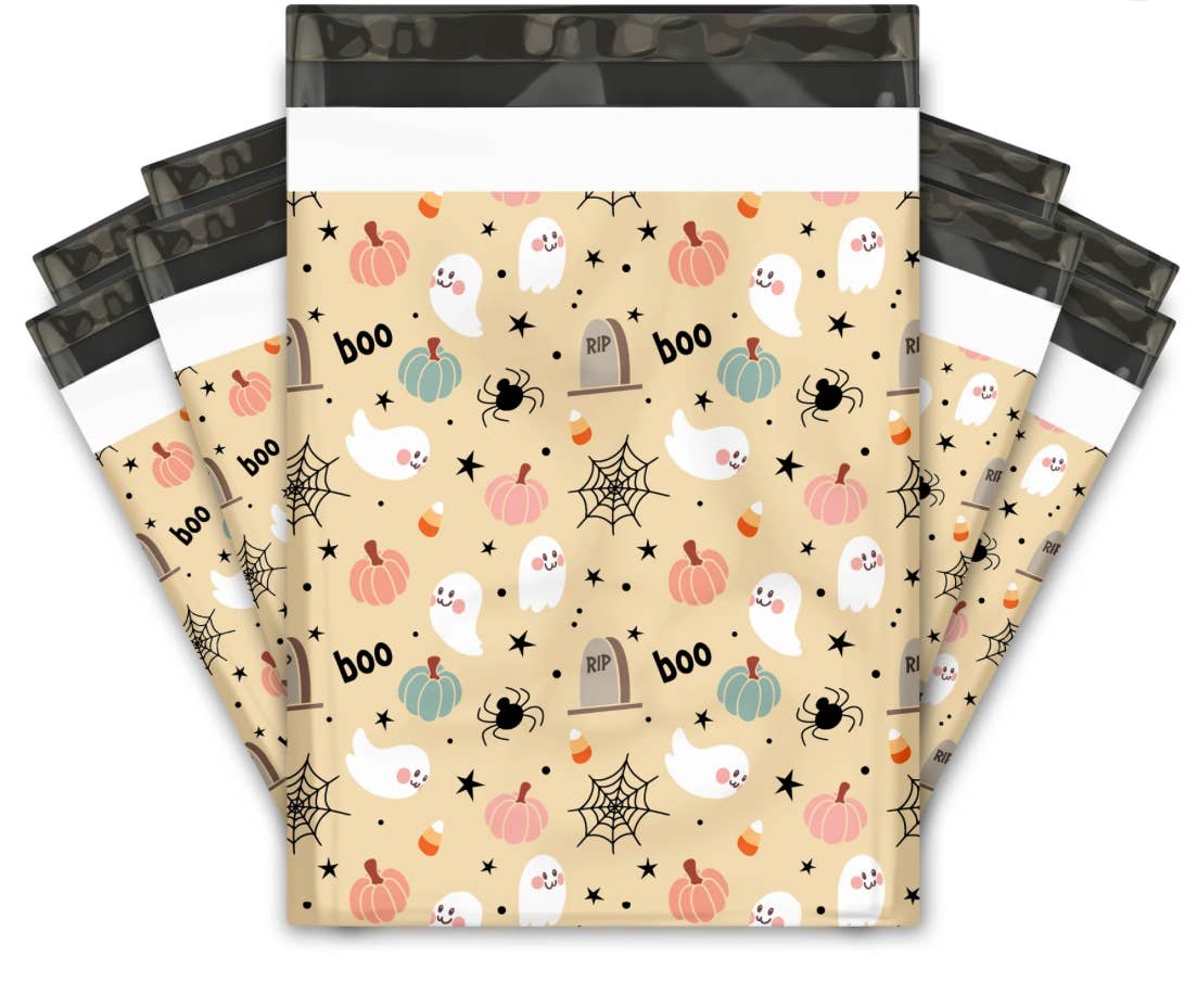 10x13 Boo Halloween Poly Mailer