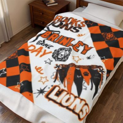 Brooks Lions Plush Blanket