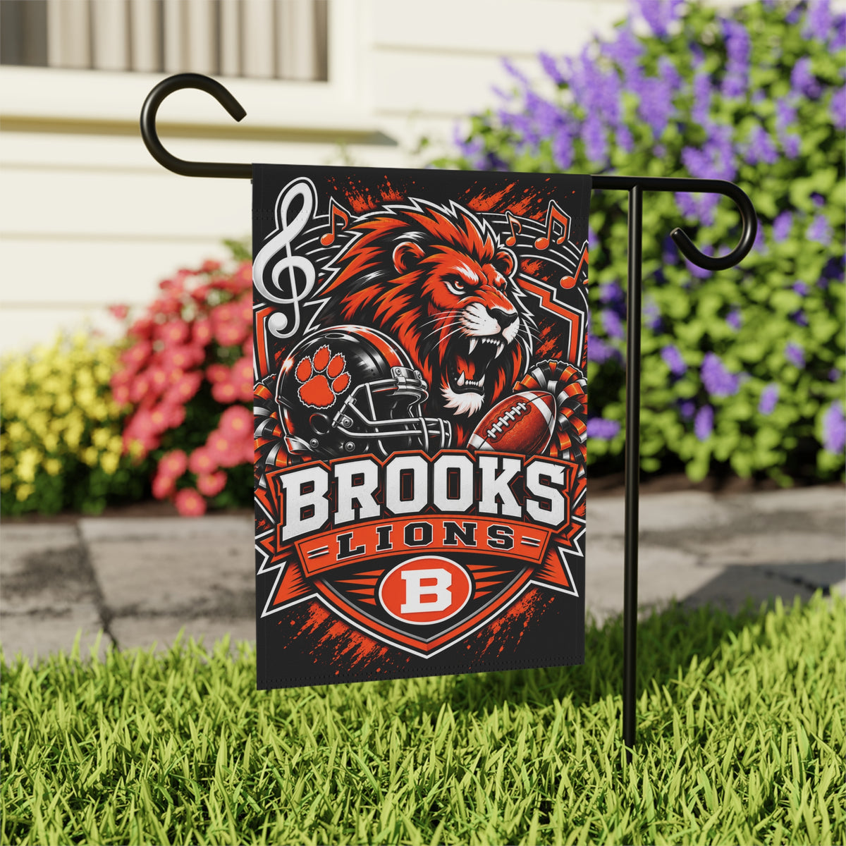 Brooks Lions Yard Flag