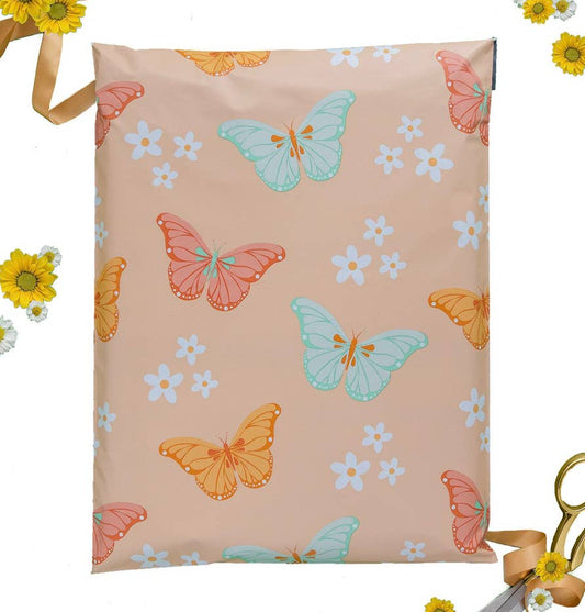 12x15.5 Butterfly poly mailers