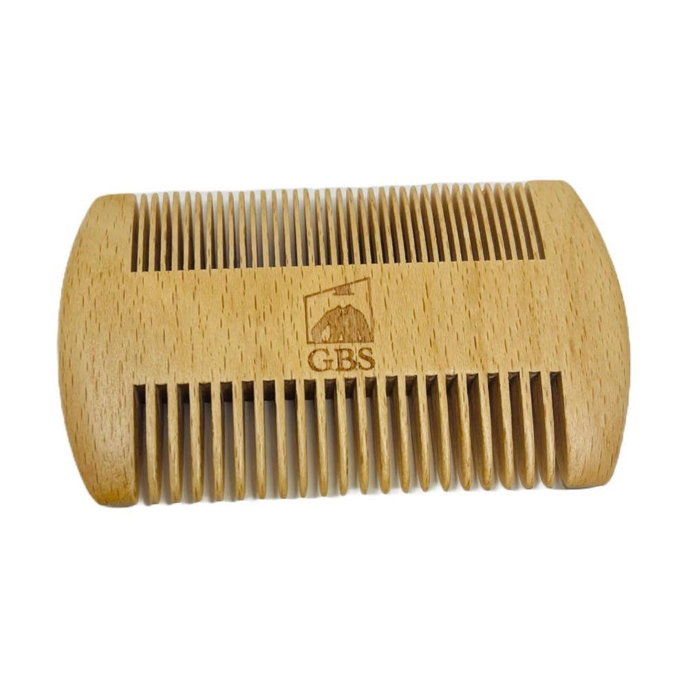 GENTS Fine Grooming Products 2 Sided Wooden Beard Comb