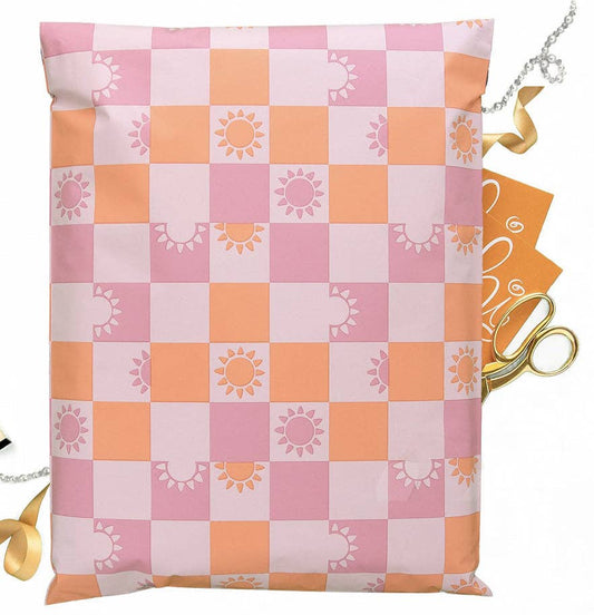 10x13 checkered Poly Mailers